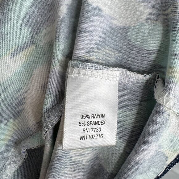 Merona Womens Plus Size 2 VNeck Maxi Dress Abstract Pattern Stretchy Lightweight - Picture 4 of 8